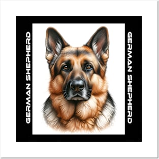 German Shepherd Posters and Art